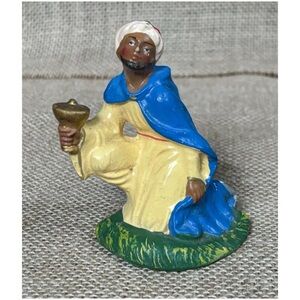 Vintage Wise Man Resin Figurine Nativity Piece Italian Christmas Religious READ